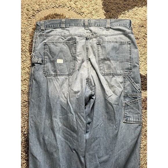 VINTAGE Old Navy Jeans Mens 42x30 Blue Denim Carpenter Painter Y2K Skater Baggy - Picture 1 of 7